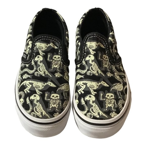 VANS Toddler Sz 10.5 Dinosaur Glow Sneaker - Picture 8 of 11